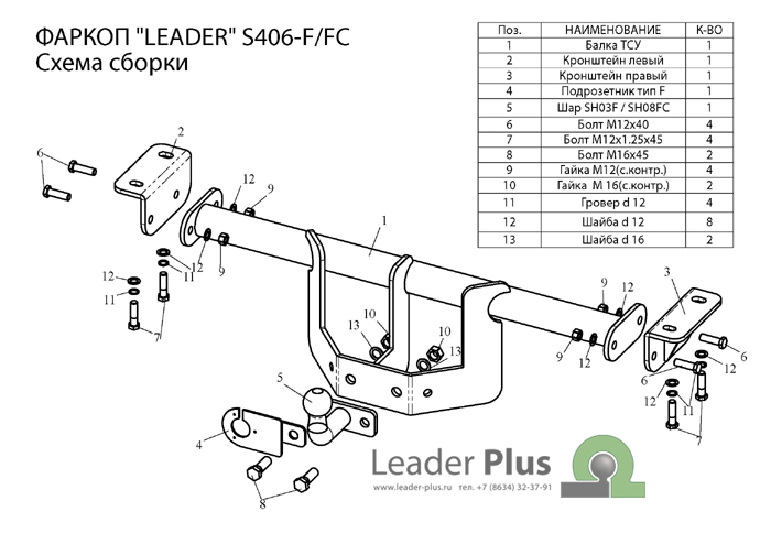 ТСУ для SUZUKI GRAND VITARA (5 дверей) 2005-2016