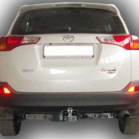 ТСУ для TOYOTA RAV 4  2013-... (C НЕРЖ. ПЛАСТИНОЙ)