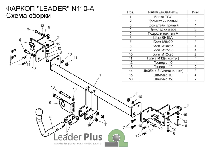 ТСУ для NISSAN ALMERA CLASSIC (B10) 2006-2012