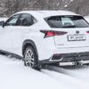 Фаркоп с накладкой из нерж. LEXUS NX с 2014 - съемный квадрат