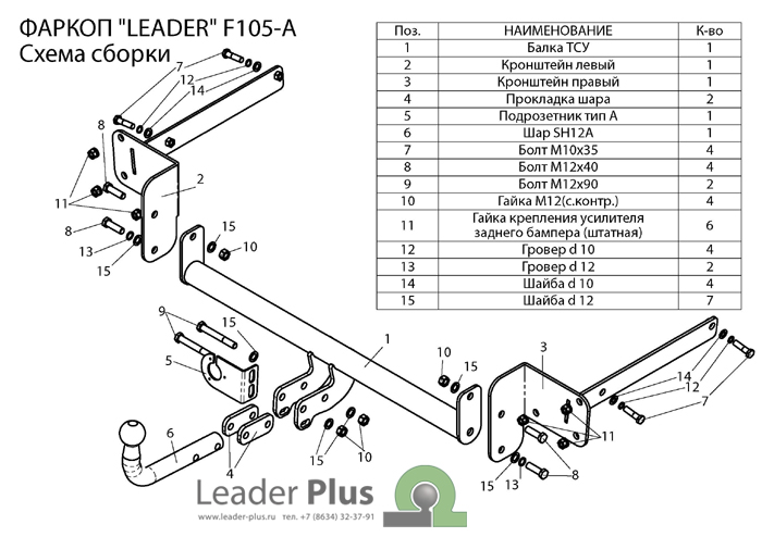ТСУ для FORD C-MAX (DM2) (минивен) 2004-2010