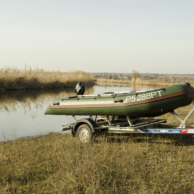 Автомобильный модульный прицеп в комплекте с ложементами ДОН Н4221