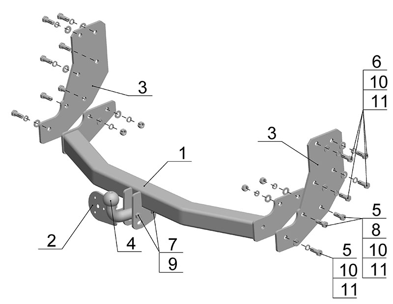 ТСУ NISSAN PATHFINDER  (1997-2004)