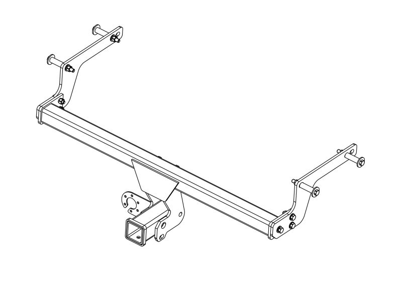 ТСУ RENAULT KAPTUR под квадрат (2016-)