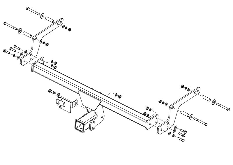 ТСУ RENAULT KAPTUR под квадрат (2016-)
