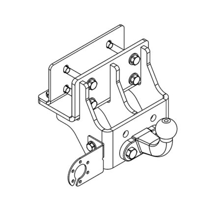 ТСУ TOYOTA HILUX (с силовым брусом) (2005-2010)