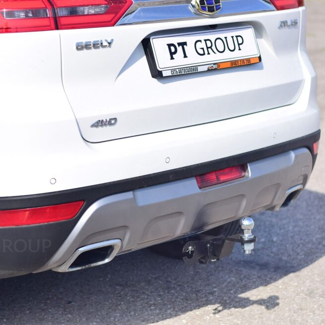 Фаркоп Geely Atlas с 2018 - съемный квадрат