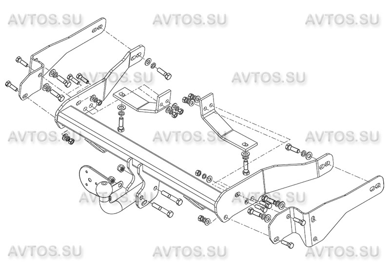 ТСУ CHEVROLET CAPTIVA  (C100) (2006-2013)