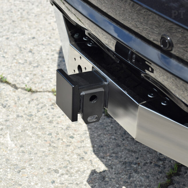 Фаркоп c накладкой из нерж. DW Hover H3 / H5 с 2010 - съемный квадрат