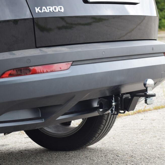 Фаркоп  ŠKODA KAROQ с 2020- / Volkswagen Tiguan 2017- / ŠKODA Kodiaq 2017- съемный квадрат