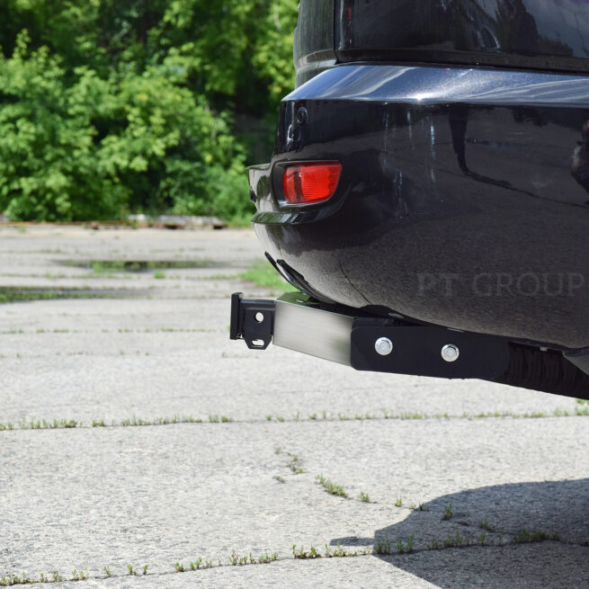 Фаркоп c накладкой из нерж. DW Hover H3 / H5 с 2010 - съемный квадрат