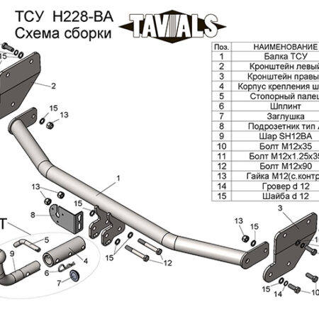 ТСУ для HYUNDAI SOLARIS 2    (седан) (2017-...) / KIA RIO 4 (седан) (2017-...)
