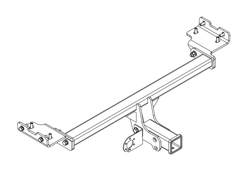 ТСУ KIA SPORTAGE III под квадрат (2010-2015)
