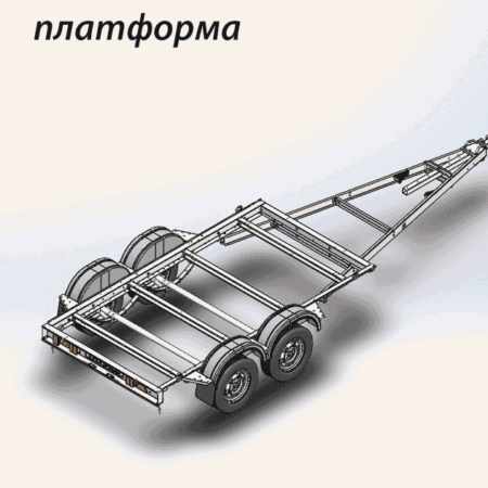 2-х осный автомобильный модульный прицеп ДОН N5521/14 (усиленный)