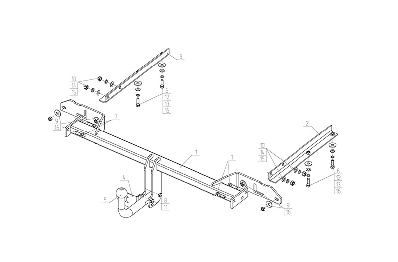 ТСУ OPEL ZAFIRA TOUR (2012-)