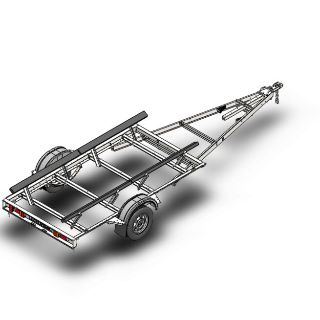 Автомобильный модульный прицеп в комплекте с ложементами ДОН Н5521