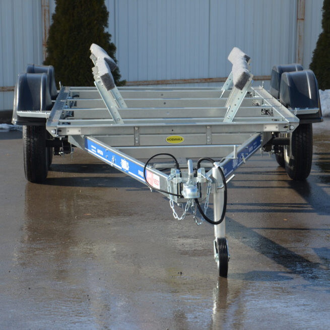 2-х осный автомобильный модульный прицеп в комплекте с ложементами ДОН N5521