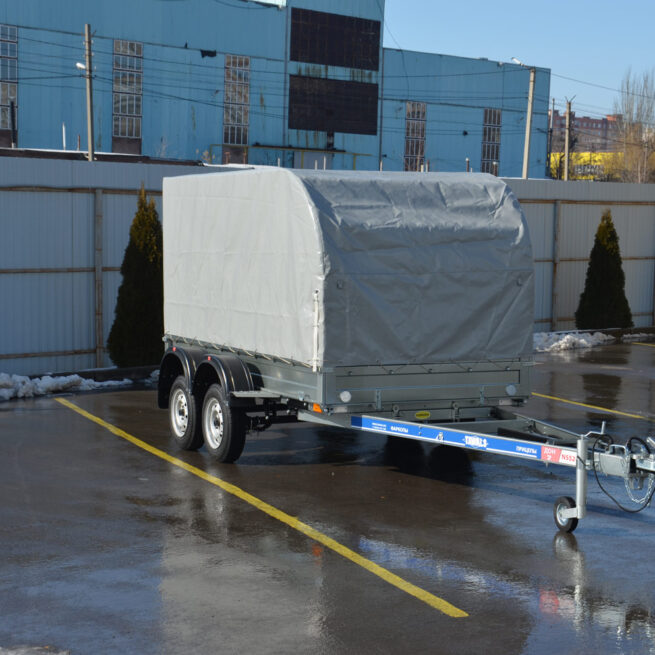 2-х осный автомобильный модульный прицеп в комплекте с ложементами ДОН N5521