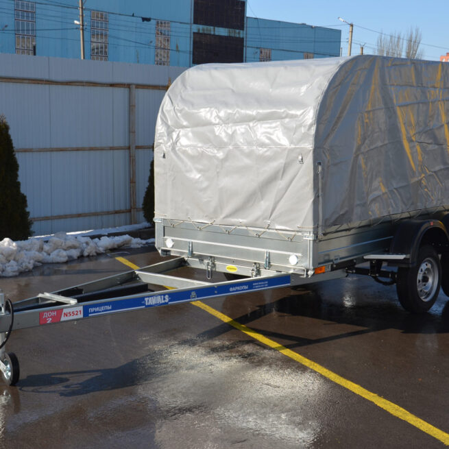 2-х осный автомобильный модульный прицеп в комплекте с ложементами ДОН N5521