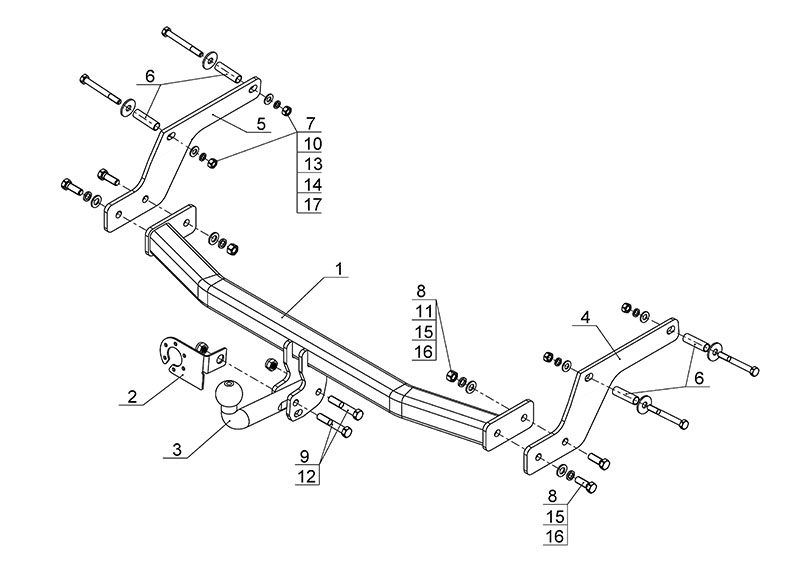 ТСУ RENAULT LOGAN (2014)