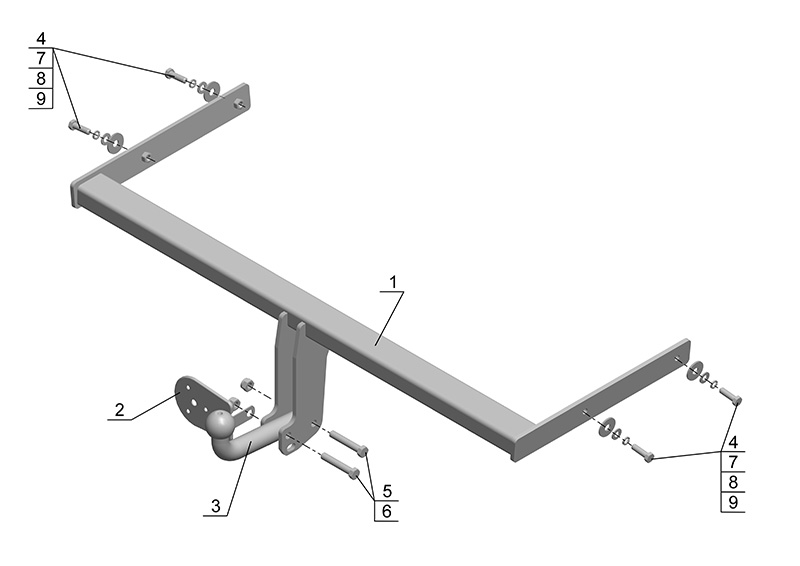 ТСУ SKODA YETTY (2009-2014)