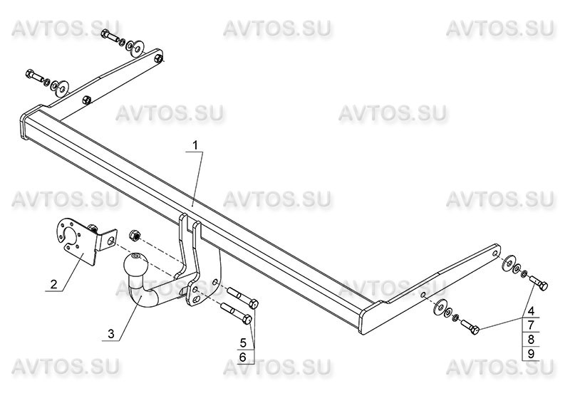 ТСУ SKODA RAPID (2014)