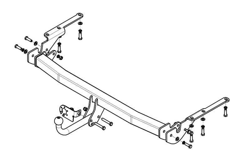 ТСУ TOYOTA RAV-4 з/к на двери (2009-2012)
