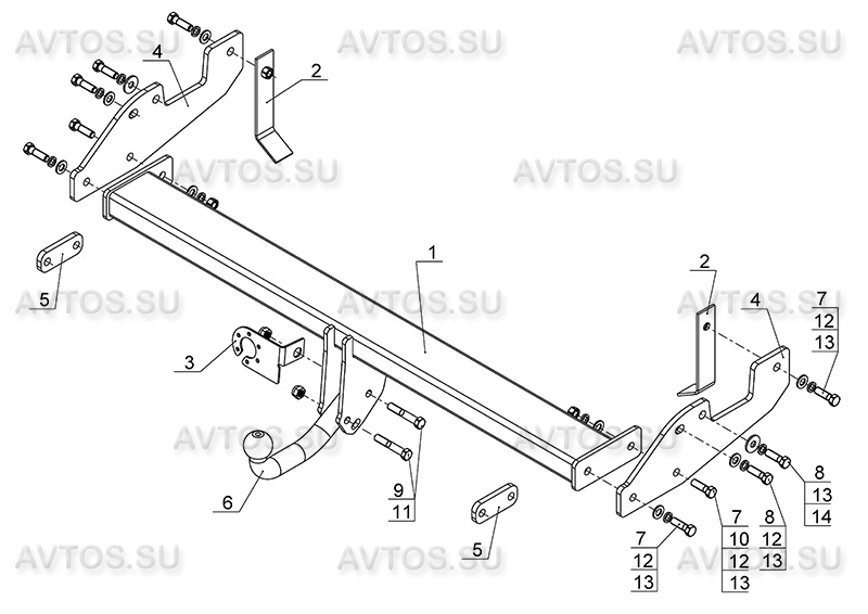 ТСУ TOYOTA HILUX (2005)