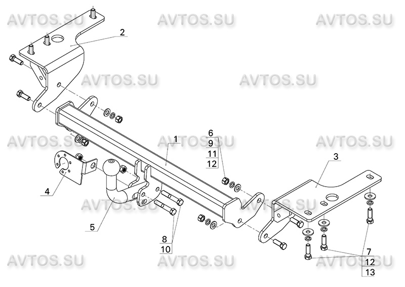 ТСУ TOYOTA COROLLA E18 (2013-)